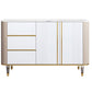 Sideboard moderna Sinterita Sinterita 3 cassetti Sideboard da pranzo con porte per soggiorno