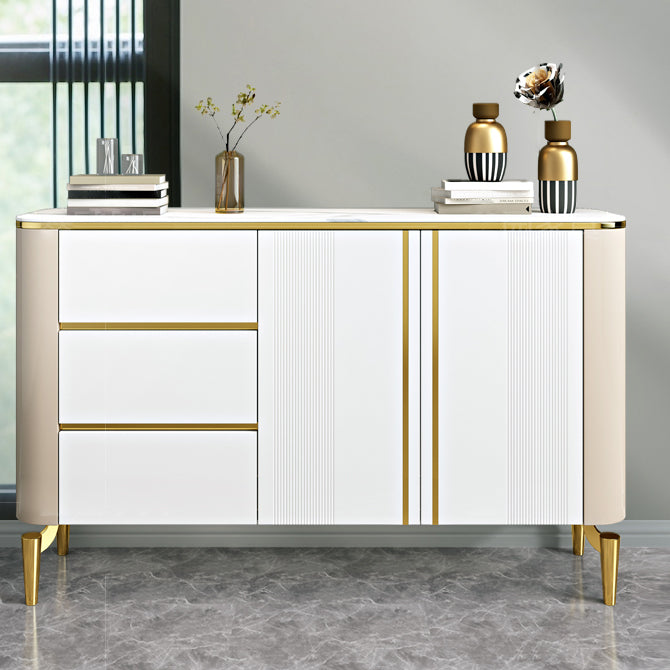 Sideboard moderna Sinterita Sinterita 3 cassetti Sideboard da pranzo con porte per soggiorno