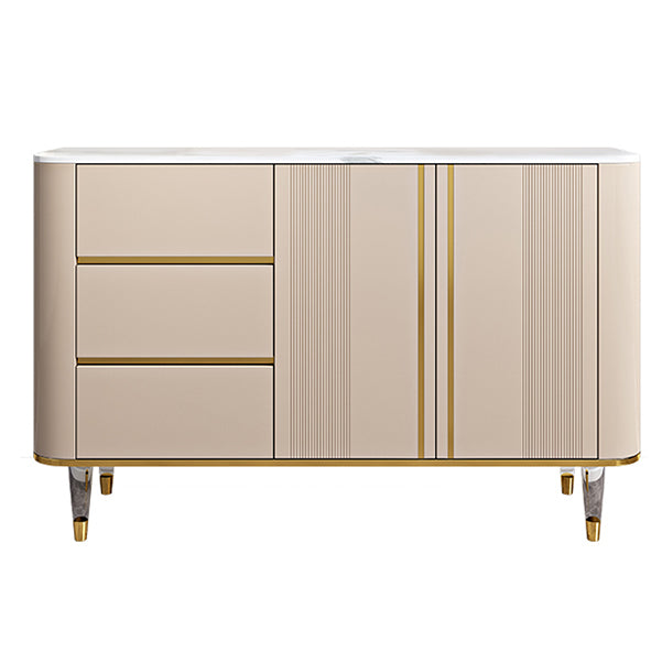 Sideboard moderna Sinterita Sinterita 3 cassetti Sideboard da pranzo con porte per soggiorno
