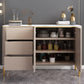Sideboard moderna Sinterita Sinterita 3 cassetti Sideboard da pranzo con porte per soggiorno