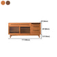 33.46"H Sideboard Solid Wood Contemporary Style Dining Server for Kitchen Living Room