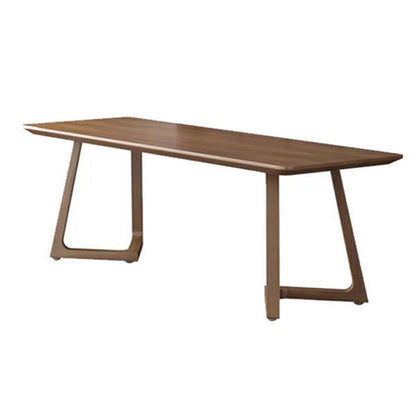 Scrivania di scrittura in legno di pino rettangolare contemporanea scrivania per casa