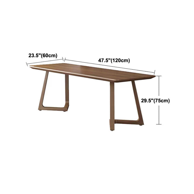 Scrivania di scrittura in legno di pino rettangolare contemporanea scrivania per casa