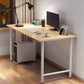 Contemporary Engineered Wood Desk H-Shape Base Desk for Home Office 39.4"L x 23.6"W x 29.5"H Natural Clearhalo 'furn' 'furn_office_desk' 'Furniture' 'Office Desks' 'Office Furniture' 'office_desk' 5164346
