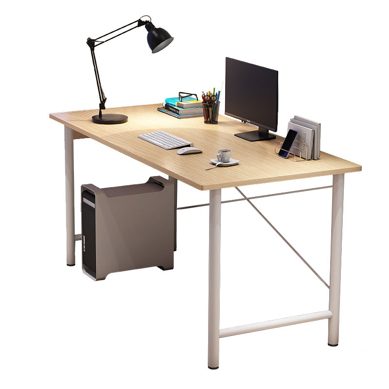 Contemporary Engineered Wood Desk H-Shape Base Desk for Home Office Clearhalo 'furn' 'furn_office_desk' 'Furniture' 'Office Desks' 'Office Furniture' 'office_desk' 5164351