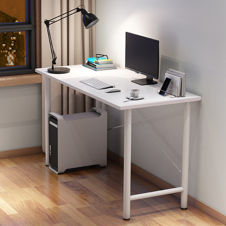 Contemporary Engineered Wood Desk H-Shape Base Desk for Home Office 31"L x 16"W x 30"H White Clearhalo 'furn' 'furn_office_desk' 'Furniture' 'Office Desks' 'Office Furniture' 'office_desk' 5164355