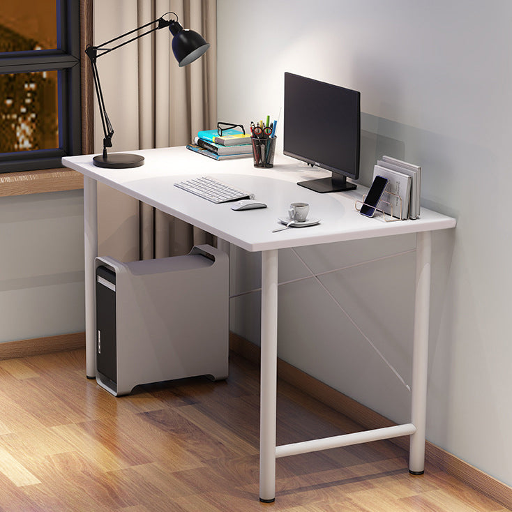 Contemporary Engineered Wood Desk H-Shape Base Desk for Home Office 31.5"L x 19.7"W x 29.5"H White Clearhalo 'furn' 'furn_office_desk' 'Furniture' 'Office Desks' 'Office Furniture' 'office_desk' 5164357