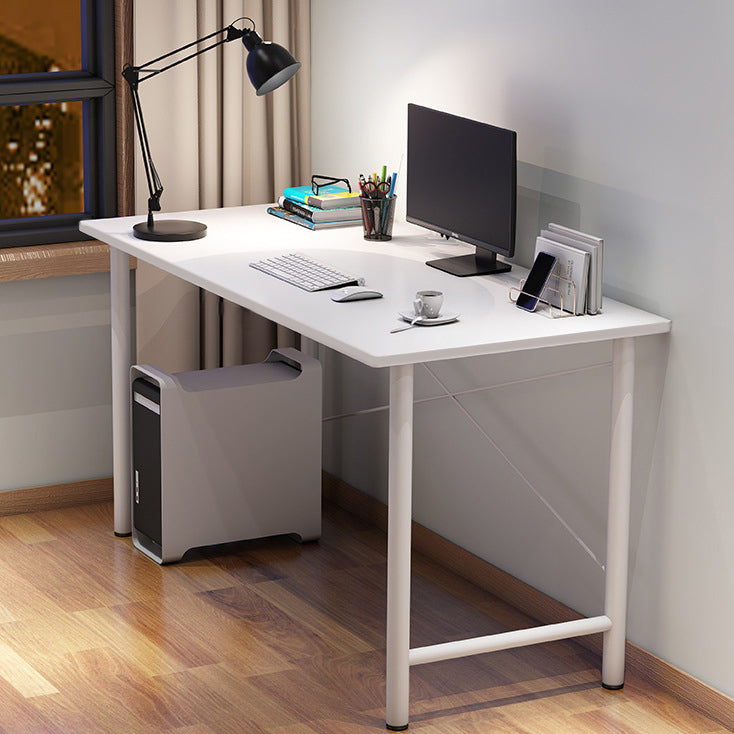 Contemporary Engineered Wood Desk H-Shape Base Desk for Home Office 39.4"L x 19.7"W x 29.5"H White Clearhalo 'furn' 'furn_office_desk' 'Furniture' 'Office Desks' 'Office Furniture' 'office_desk' 5164359