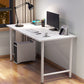 Contemporary Engineered Wood Desk H-Shape Base Desk for Home Office 39.4"L x 23.6"W x 29.5"H White Clearhalo 'furn' 'furn_office_desk' 'Furniture' 'Office Desks' 'Office Furniture' 'office_desk' 5164361
