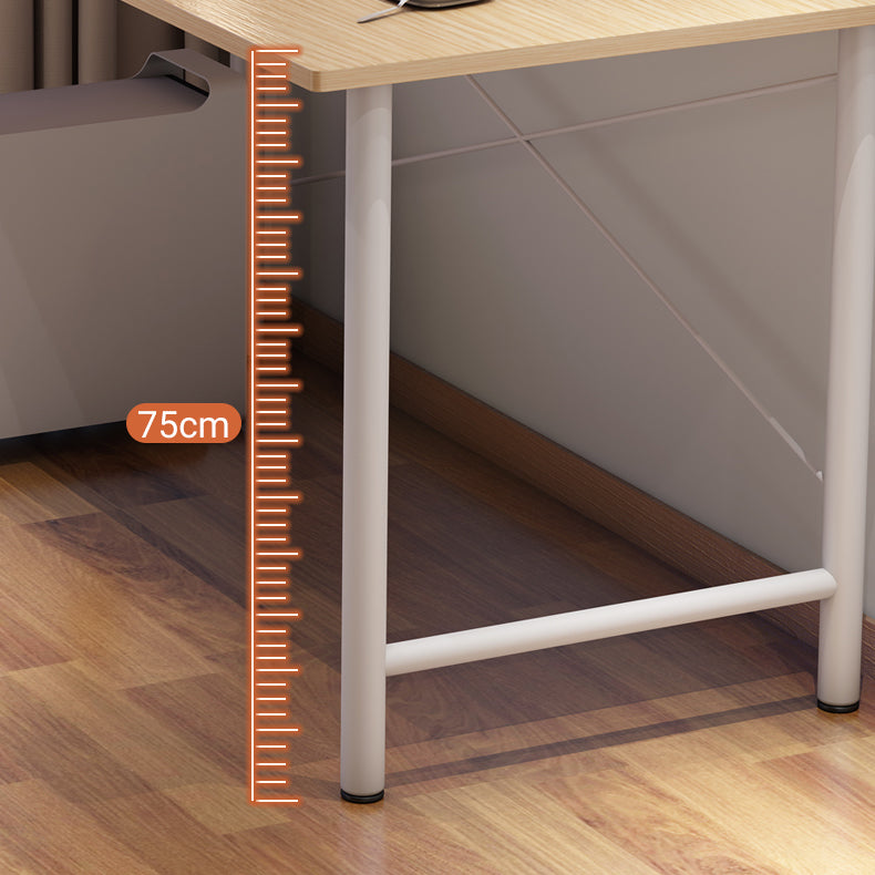 Contemporary Engineered Wood Desk H-Shape Base Desk for Home Office Clearhalo 'furn' 'furn_office_desk' 'Furniture' 'Office Desks' 'Office Furniture' 'office_desk' 5164362