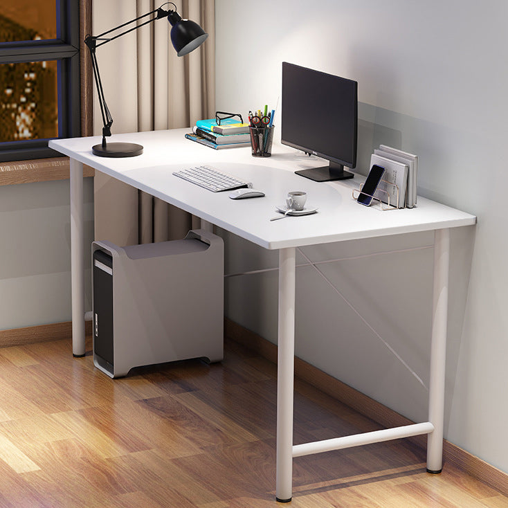 Contemporary Engineered Wood Desk H-Shape Base Desk for Home Office 47.2"L x 19.7"W x 29.5"H White Clearhalo 'furn' 'furn_office_desk' 'Furniture' 'Office Desks' 'Office Furniture' 'office_desk' 5164363