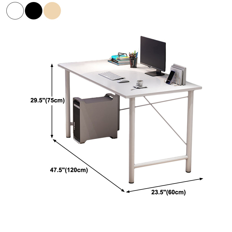 Contemporary Engineered Wood Desk H-Shape Base Desk for Home Office Clearhalo 'furn' 'furn_office_desk' 'Furniture' 'Office Desks' 'Office Furniture' 'office_desk' 5164371