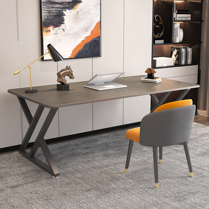 Escritorio de escritura rectangular industrial escritorio de oficina sinterizado para estudio