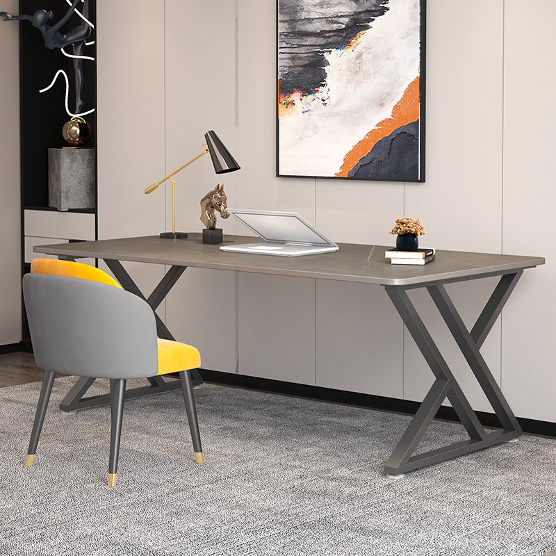Escritorio de escritura rectangular industrial escritorio de oficina sinterizado para estudio