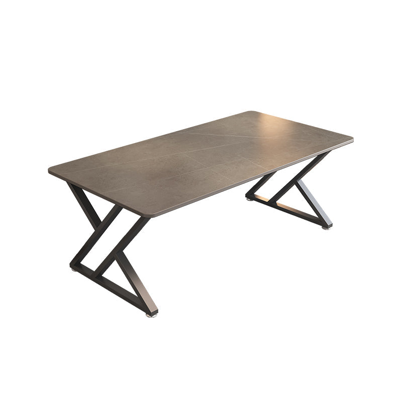 Escritorio de escritura rectangular industrial escritorio de oficina sinterizado para estudio