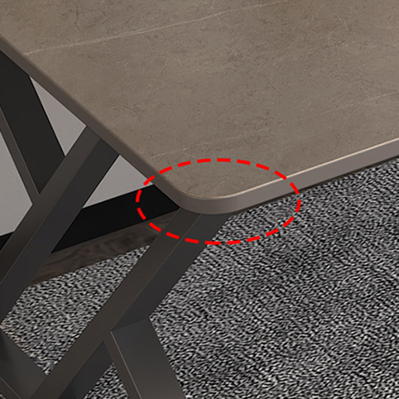 Escritorio de escritura rectangular industrial escritorio de oficina sinterizado para estudio