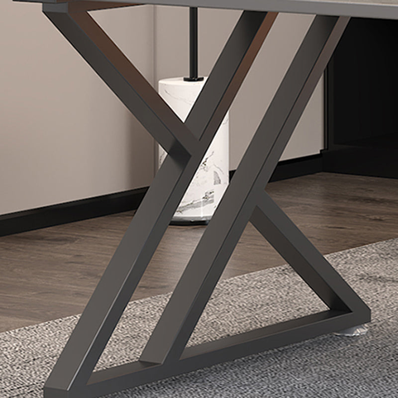 Escritorio de escritura rectangular industrial escritorio de oficina sinterizado para estudio