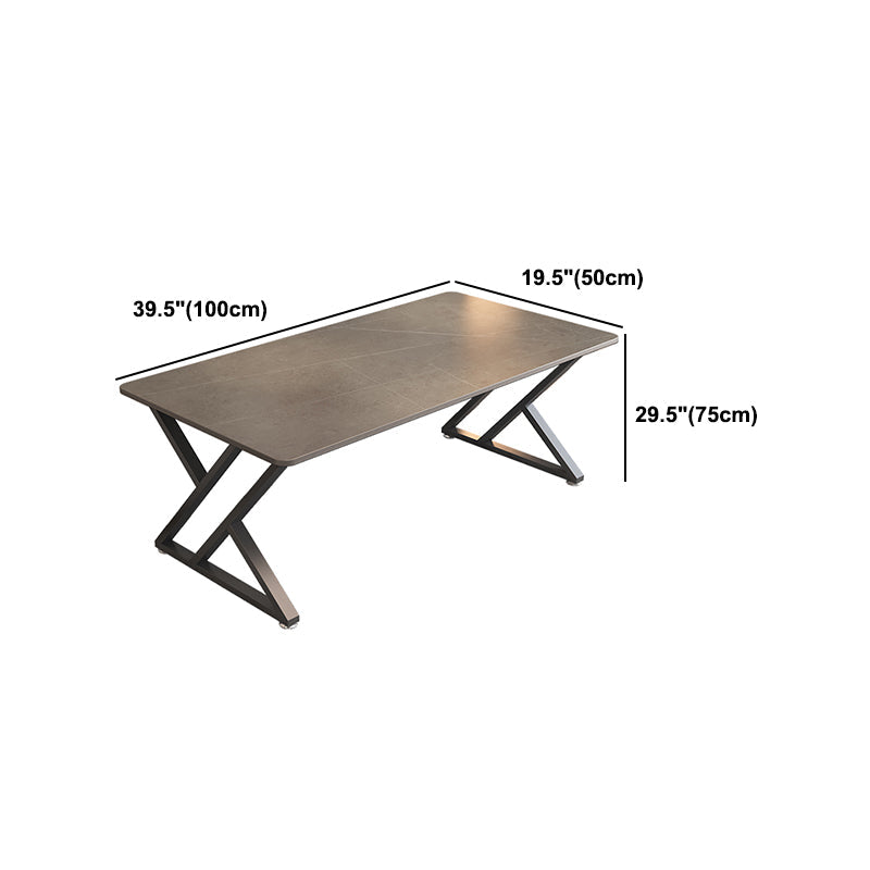 Escritorio de escritura rectangular industrial escritorio de oficina sinterizado para estudio