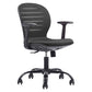 Mid Back Conference Chair Steel Frame Upholstered Chair with Caster Wheels