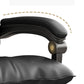Faux Leather Office Executive Chair Modern Padded Arms Task Chair