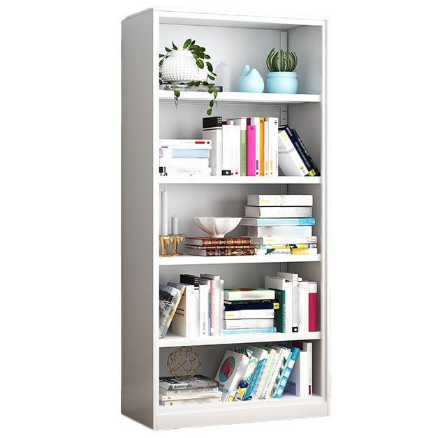 Contemporary Style Metal Bookcase Closed Back Bookshelf for Home Office