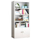 Contemporary Style Metal Bookcase Closed Back Bookshelf for Home Office