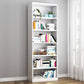 Contemporary Style Metal Bookcase Closed Back Bookshelf for Home Office