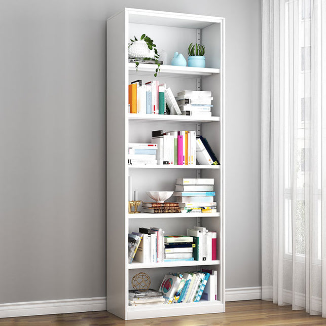 Contemporary Style Metal Bookcase Closed Back Bookshelf for Home Office
