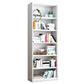 Contemporary Style Metal Bookcase Closed Back Bookshelf for Home Office