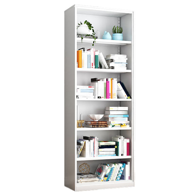 Contemporary Style Metal Bookcase Closed Back Bookshelf for Home Office