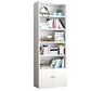 Contemporary Style Metal Bookcase Closed Back Bookshelf for Home Office