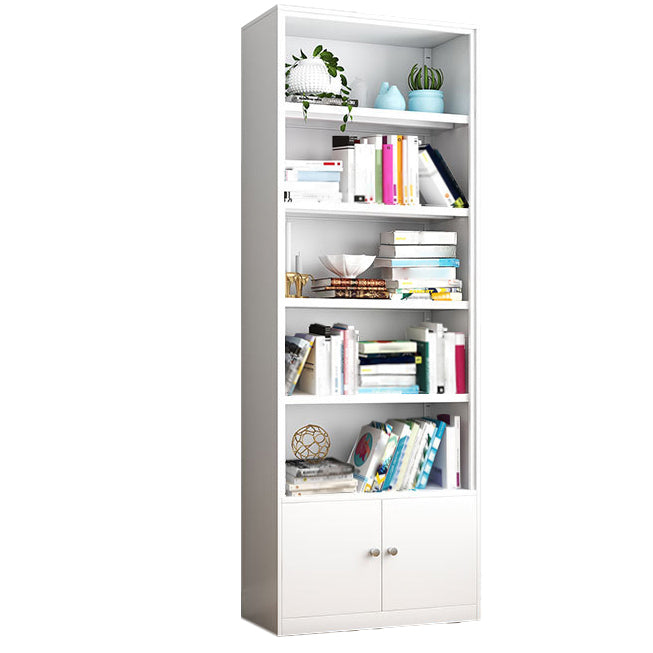 Contemporary Style Metal Bookcase Closed Back Bookshelf for Home Office