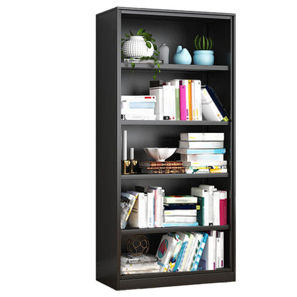 Contemporary Style Metal Bookcase Closed Back Bookshelf for Home Office