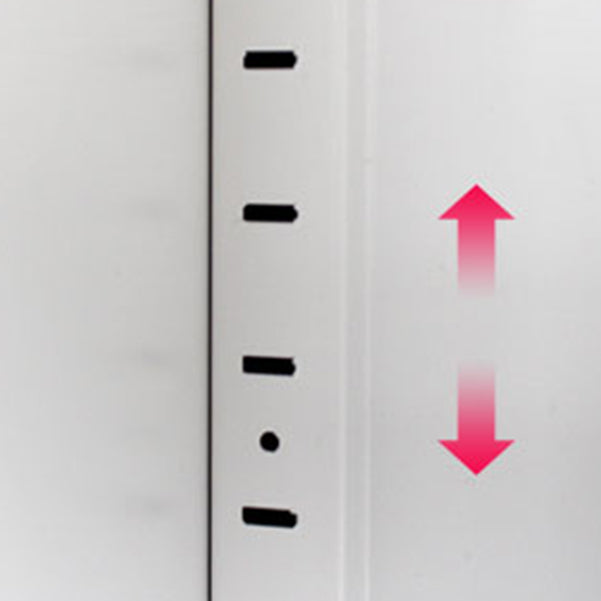 Contemporary Style Metal Bookcase Closed Back Bookshelf for Home Office