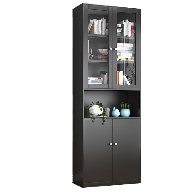 Contemporary Style Metal Bookcase Closed Back Bookshelf for Home Office