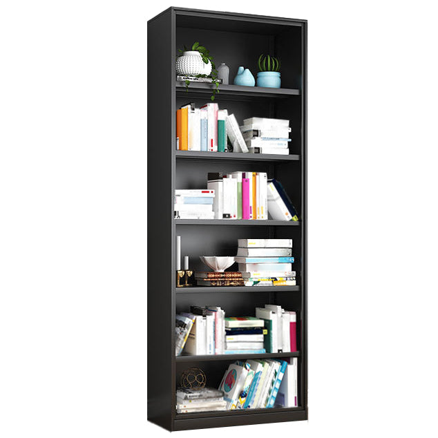 Contemporary Style Metal Bookcase Closed Back Bookshelf for Home Office