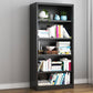 Contemporary Style Metal Bookcase Closed Back Bookshelf for Home Office