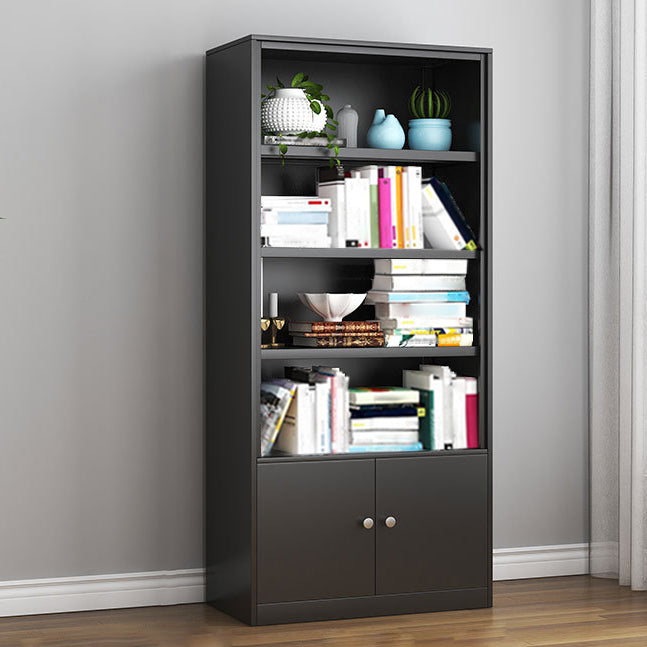 Contemporary Style Metal Bookcase Closed Back Bookshelf for Home Office