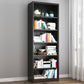 Contemporary Style Metal Bookcase Closed Back Bookshelf for Home Office