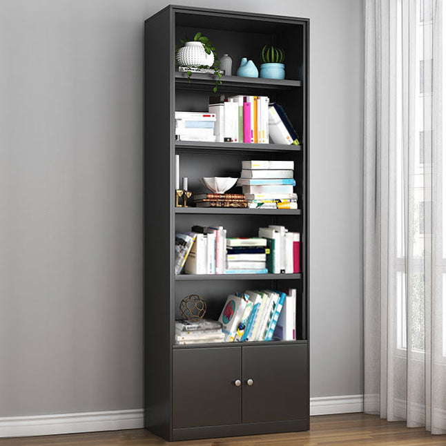 Contemporary Style Metal Bookcase Closed Back Bookshelf for Home Office