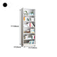 Contemporary Style Metal Bookcase Closed Back Bookshelf for Home Office