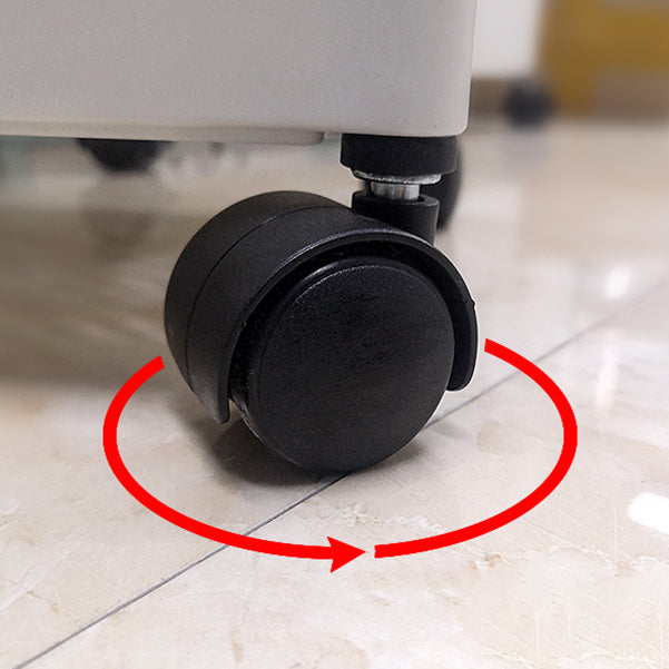 Modern Style Bookshelf Open Back Vertical Bookcase with Caster Wheels Clearhalo 'Bookcases' 'furn' 'furn_bookcases' 'Furniture' 'Office Furniture' 5164693