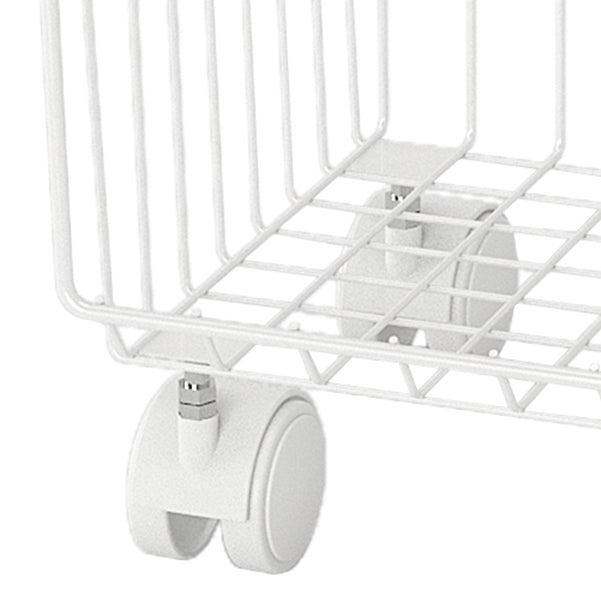 Estantería de estilo moderno estantería de metal de espalda cerrada con ruedas de lanzador para uso en el hogar