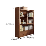 Wooden Closed Back Bookcase Modern Standard Bookshelf for Home Clearhalo 'Bookcases' 'furn' 'furn_bookcases' 'Furniture' 'Office Furniture' 5164816
