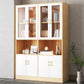 Contemporary Shelf Bookcase with Doors Vertical Bookshelf for Study Room