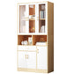 Contemporary Shelf Bookcase with Doors Vertical Bookshelf for Study Room