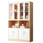 Contemporary Shelf Bookcase with Doors Vertical Bookshelf for Study Room