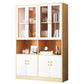 Contemporary Shelf Bookcase with Doors Vertical Bookshelf for Study Room