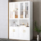 Contemporary Shelf Bookcase with Doors Vertical Bookshelf for Study Room