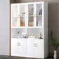 Contemporary Shelf Bookcase with Doors Vertical Bookshelf for Study Room